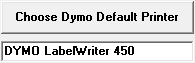 Choose Dymo Printer