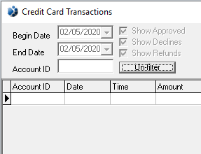 Credit Card Transactions Example